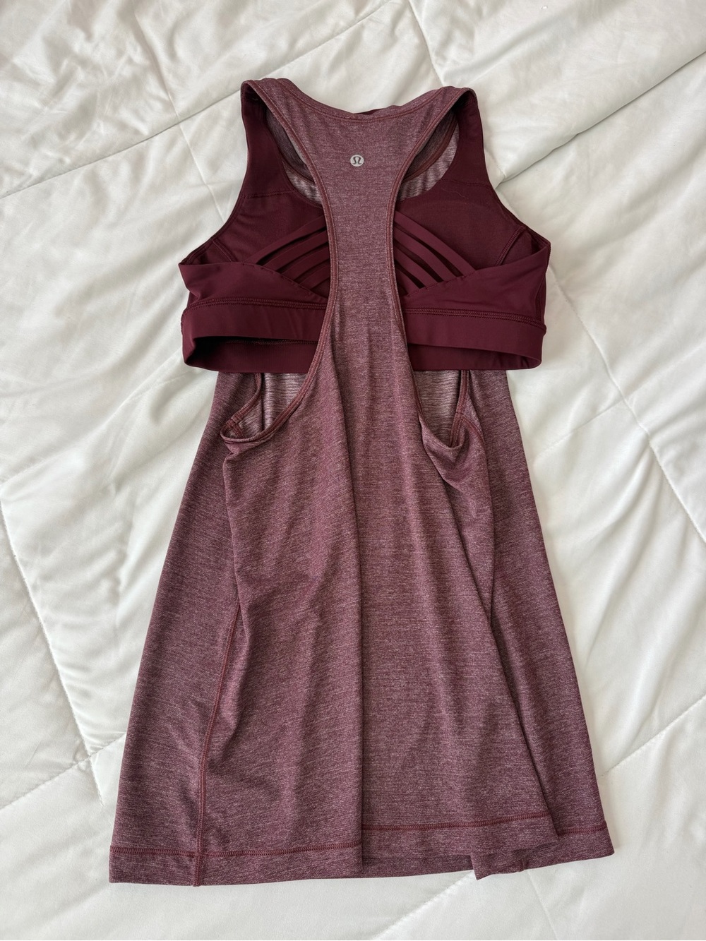 lululemon athletica Wine Racerback Tank with Built-in Bra